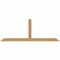 Ekena Millwork Portland Smooth Timber Gable Bracket, Western Red Cedar, 72"W x 27"H x 3 1/2"D x 3 1/2"F, 9/12 Pitch GBW072X27X0404POR00SWR - alternate 1